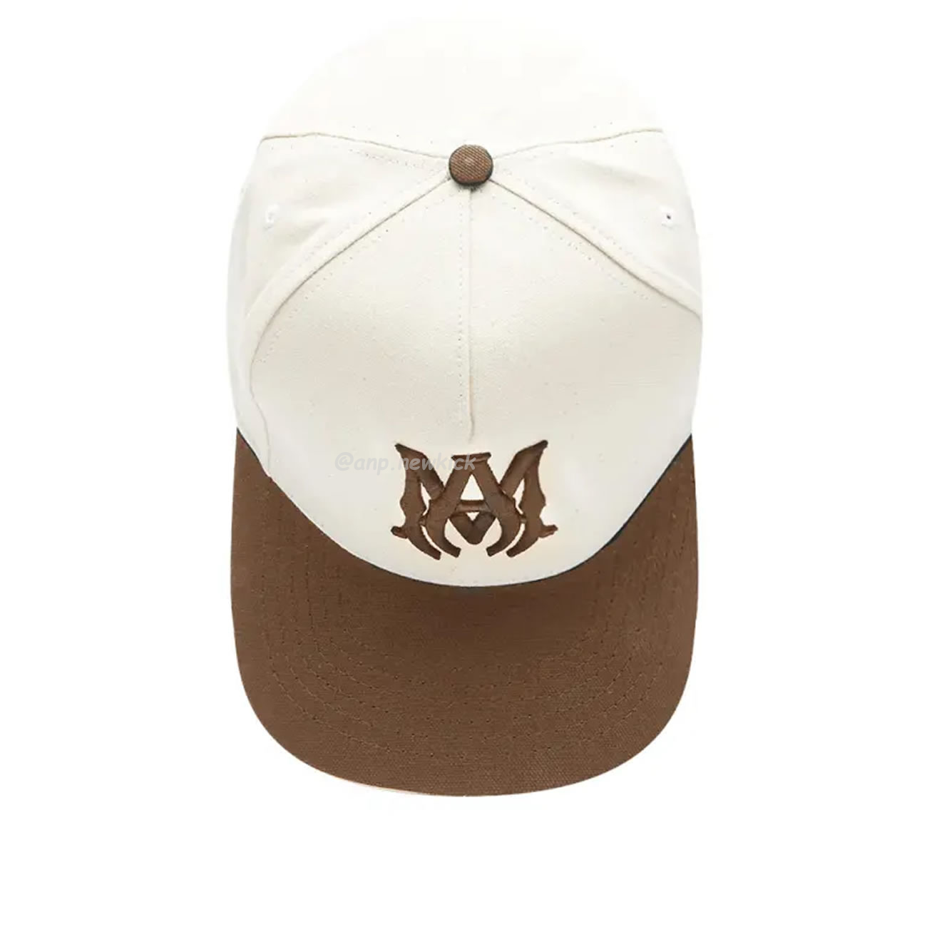 Amiri Two Tone Full Canvas Ma Hat Brown Black (2) - newkick.app